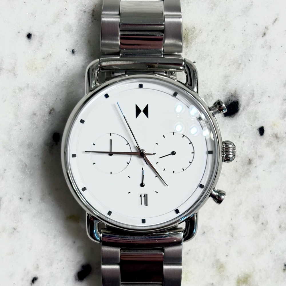 MVMT Silver Chronograph Watch
